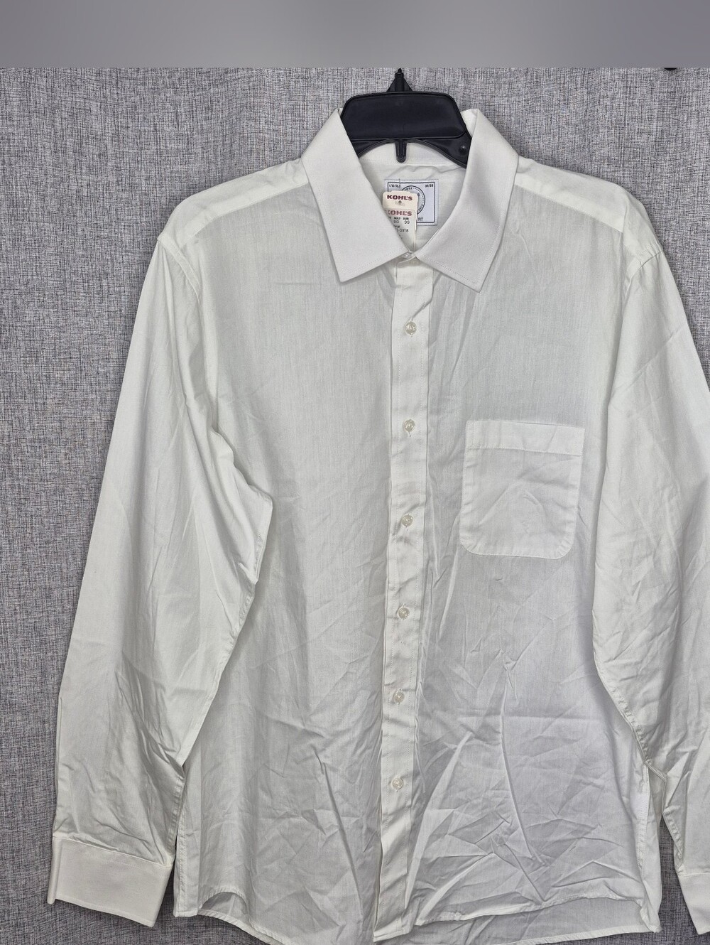 Bespoke White Long-Sleeve Dress Shirt - Pocket